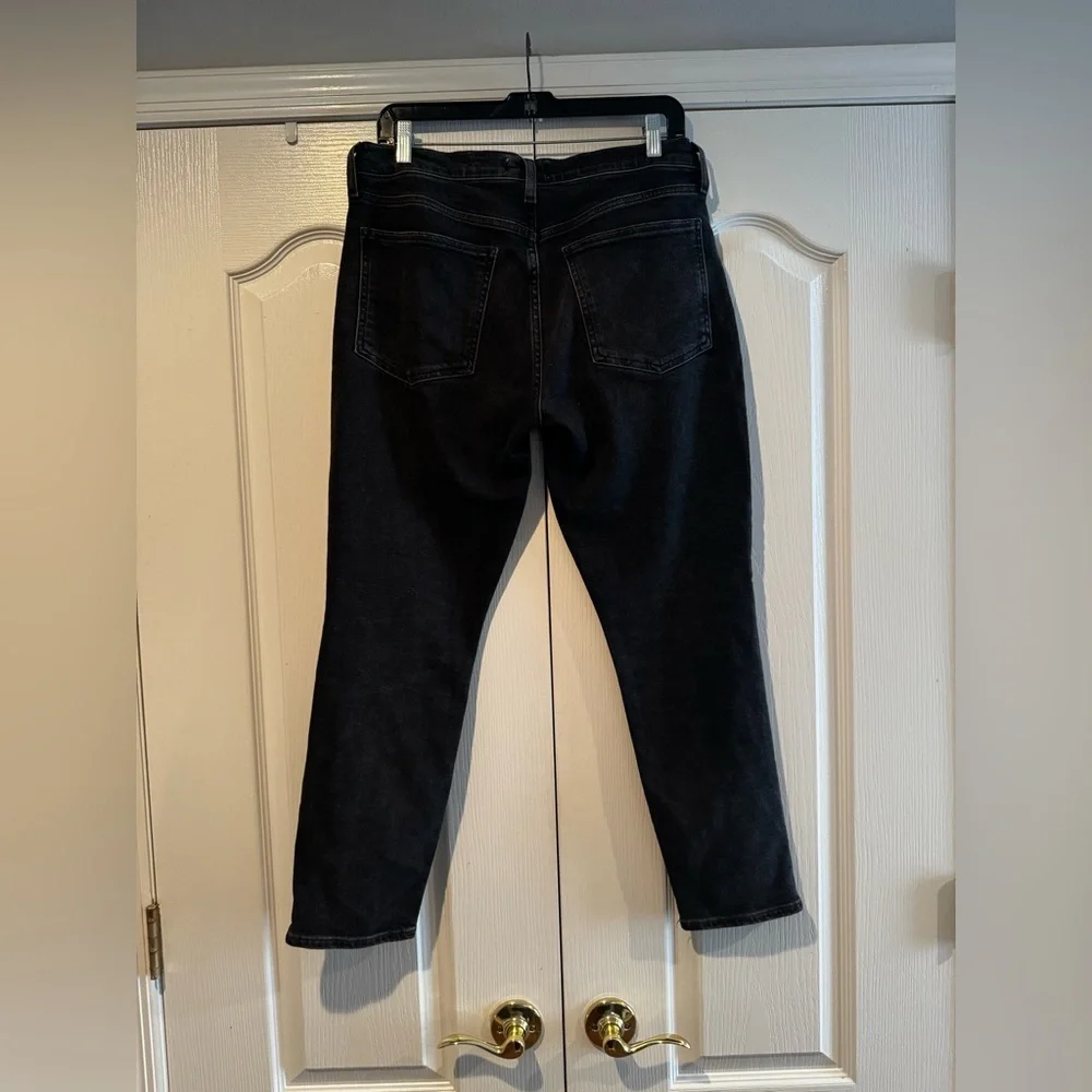 Agolde Washed Black Willow Straight Leg Jeans - Size 30